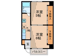 ハイツオカダの物件間取画像